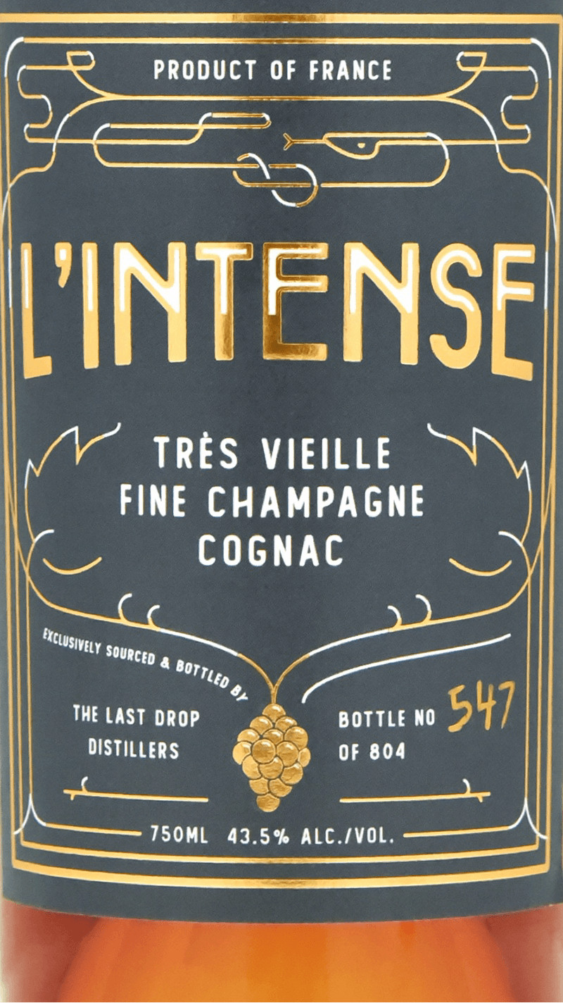 L'Intense Cognac - Spirits Label Design